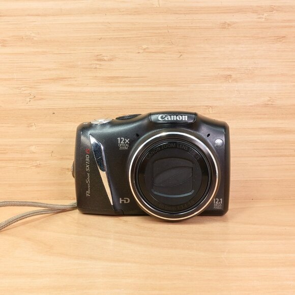 Canon PowerShot SX130 IS / 12.1MP Compact Camera / 12x Zoom / Black - Picture 2 of 7